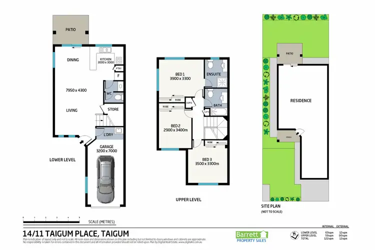 Floorplan of Homely townhouse listing, 14/ 11 Taigum Place, Taigum QLD 4018