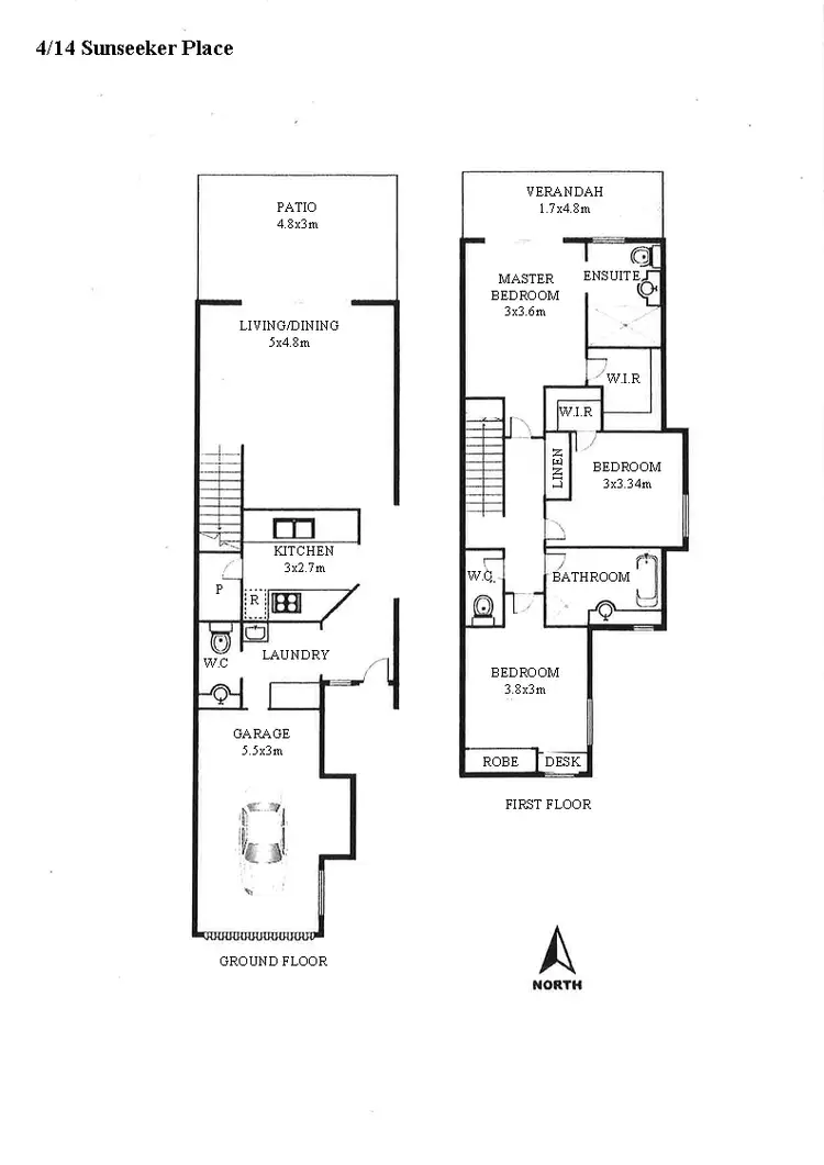 Floorplan of Homely townhouse listing, 4/ 14 Sunseeker Close, Noosaville QLD 4566