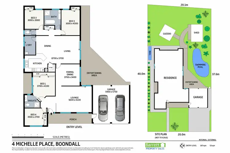 Floorplan of Homely house listing, 4 Michelle Place, Boondall QLD 4034
