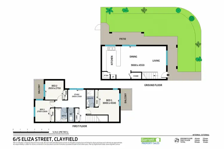 Floorplan of Homely townhouse listing, 6/5 Eliza Street, Clayfield QLD 4011