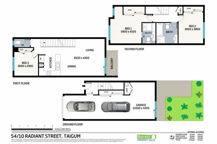 Floorplan of Homely townhouse listing, 54/10 Radiant Street, Taigum QLD 4018