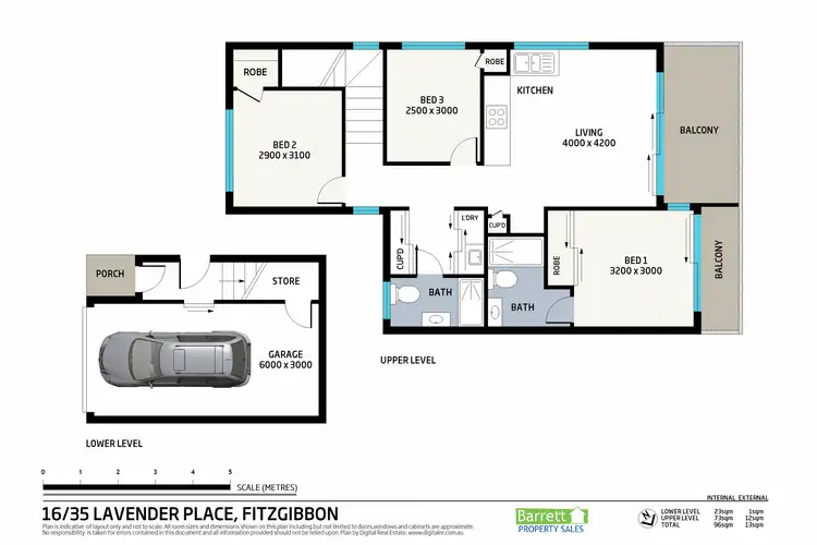 Floorplan of Homely townhouse listing, 16/35 Lavender Place, Fitzgibbon QLD 4018
