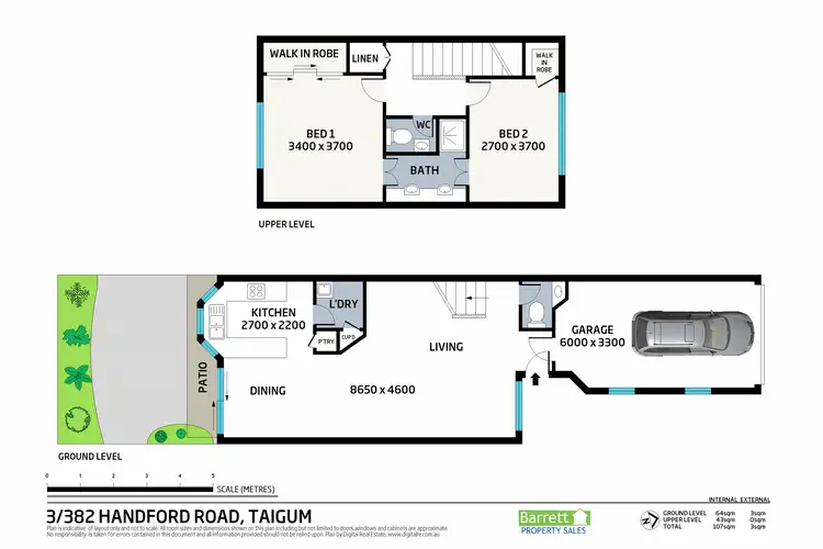 Floorplan of Homely townhouse listing, 3/382 Handford Road, Taigum QLD 4018