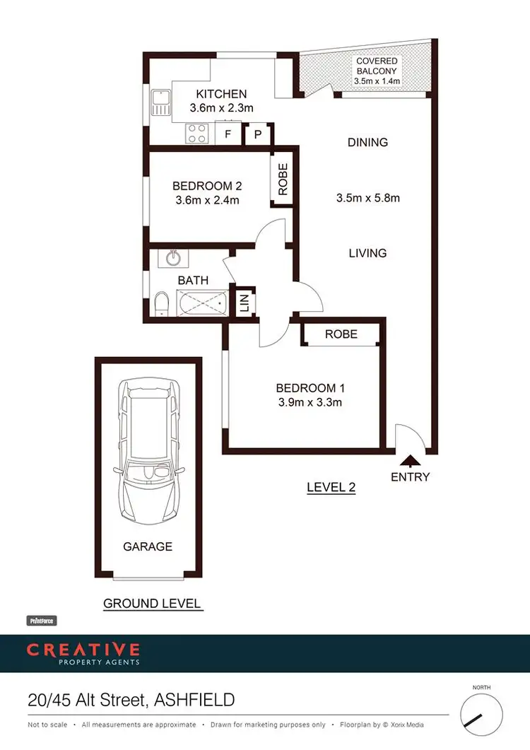 Floorplan of Homely apartment listing, 20/45 Alt Street, Ashfield NSW 2131