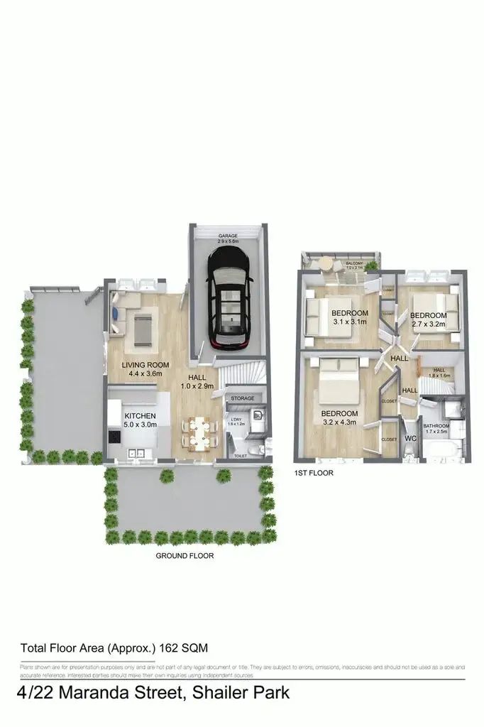 Floorplan of Homely townhouse listing, 4/22 Maranda Street, Shailer Park QLD 4128