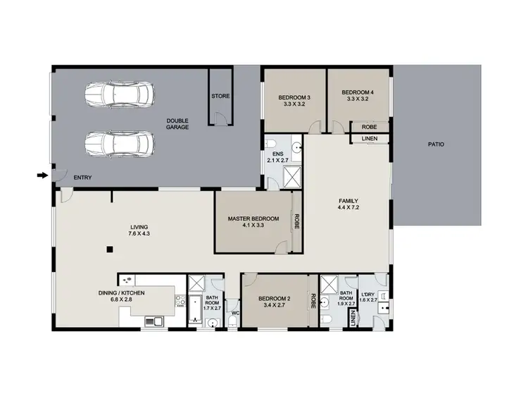 Floorplan of Homely house listing, 29 Jupiter Street, Telina QLD 4680