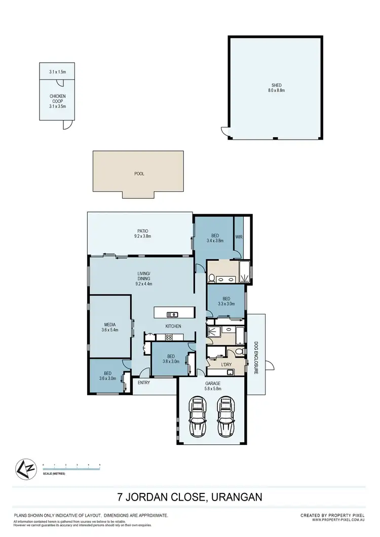 Floorplan of Homely house listing, 7 Jordan Close, Urangan QLD 4655
