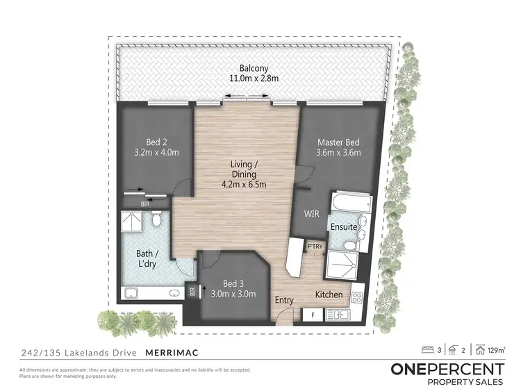 Floorplan of Homely unit listing, 242/135 Lakelands Drive, Merrimac QLD 4226