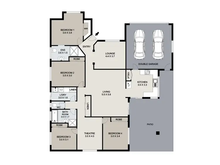 Floorplan of Homely house listing, 1 Rothbury Place, New Auckland QLD 4680