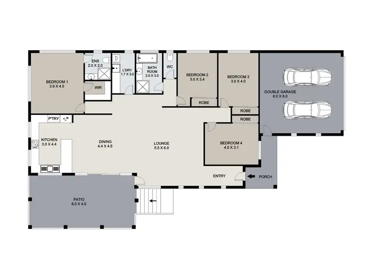Floorplan of Homely house listing, 2 Ouston Place, South Gladstone QLD 4680