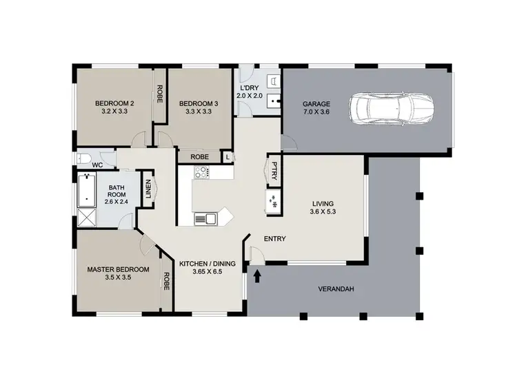 Floorplan of Homely house listing, 47 Keppel Avenue, Clinton QLD 4680