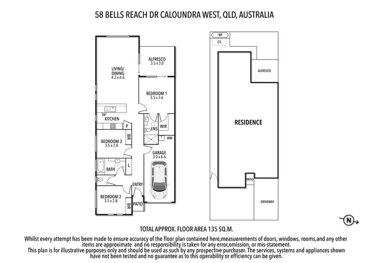 Floorplan of Homely house listing, 58 Bells Reach Drive, Caloundra West QLD 4551