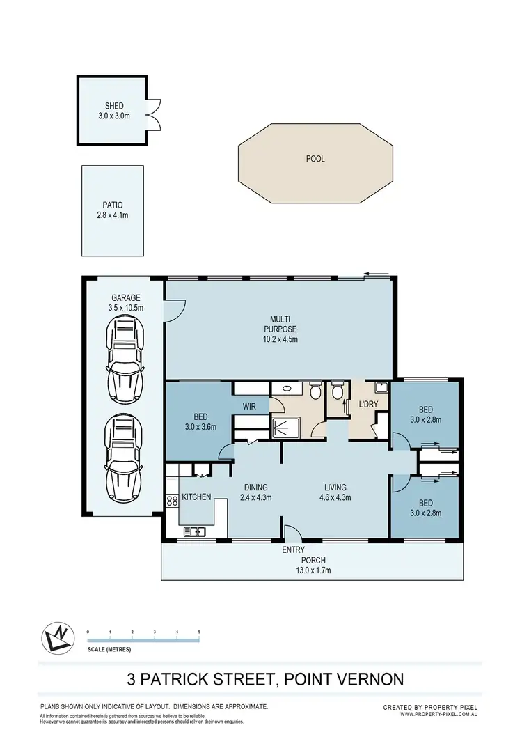 Floorplan of Homely house listing, 3 Patrick Street, Point Vernon QLD 4655