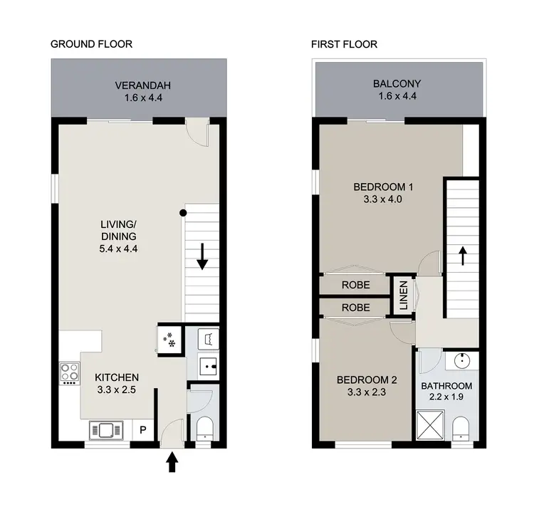 Floorplan of Homely block of units listing, 1-4/32 Parkside Street, Tannum Sands QLD 4680