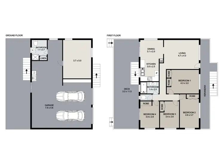 Floorplan of Homely house listing, 60 Kin Kora Drive, Kin Kora QLD 4680