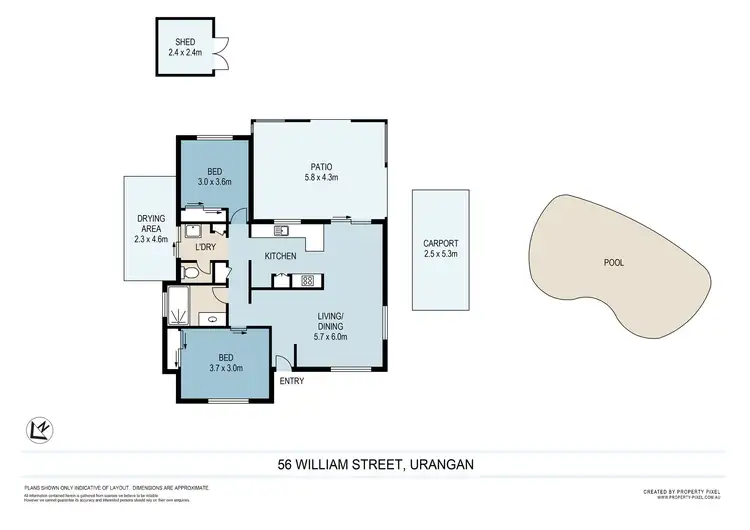 Floorplan of Homely house listing, 56 William Street, Urangan QLD 4655