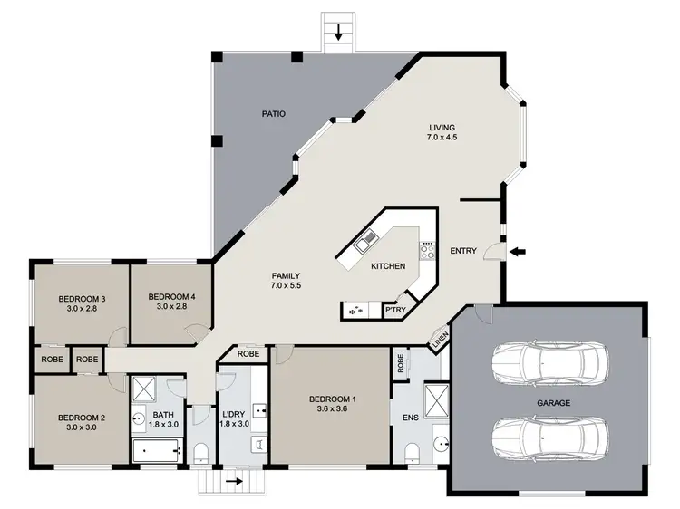 Floorplan of Homely house listing, 14 Geoffrey Thomas Drive, Tannum Sands QLD 4680