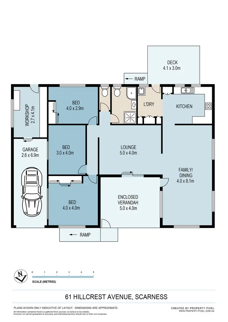 Floorplan of Homely house listing, 61 Hillcrest Avenue, Scarness QLD 4655