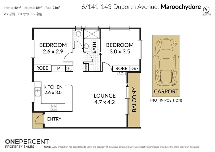 Floorplan of Homely unit listing, 6/141 - 143 Duporth Avenue, Maroochydore QLD 4558