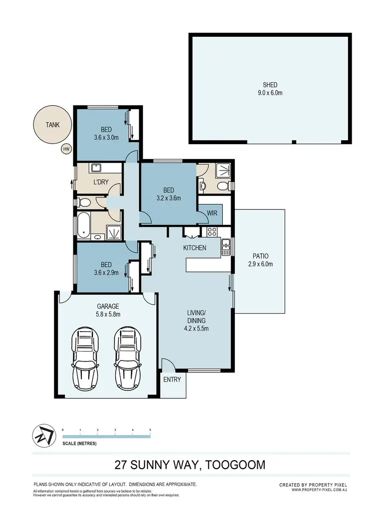 Floorplan of Homely house listing, 27 Sunny Way, Toogoom QLD 4655
