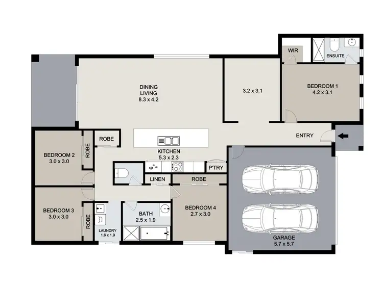 Floorplan of Homely house listing, 21 Telopea Place, Kirkwood QLD 4680