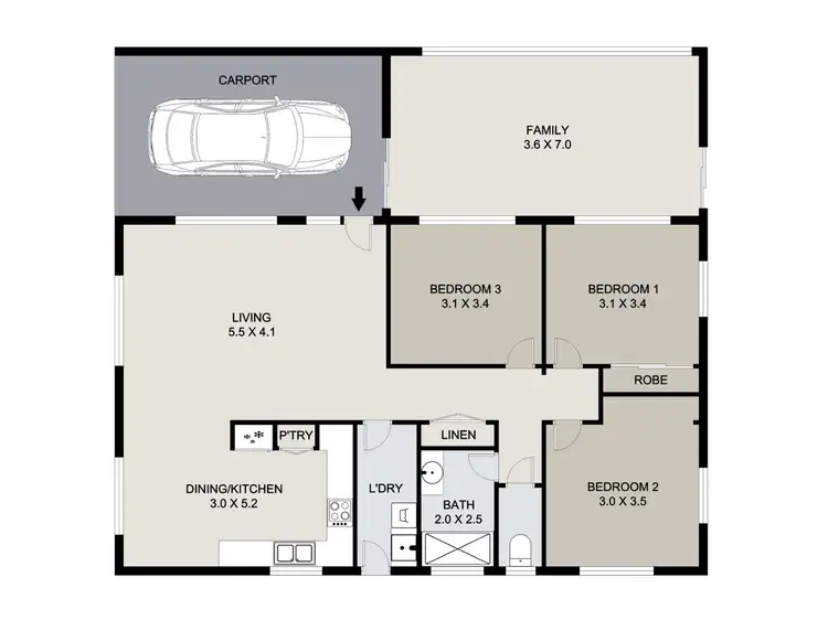 Floorplan of Homely house listing, 14 Polmaise Street, Boyne Island QLD 4680