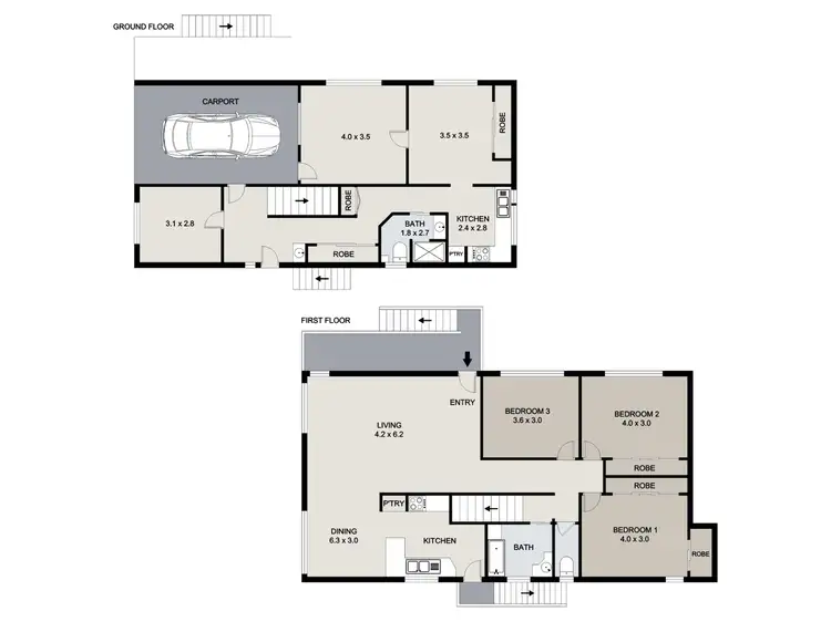 Floorplan of Homely house listing, 45 Elizabeth Street, South Gladstone QLD 4680