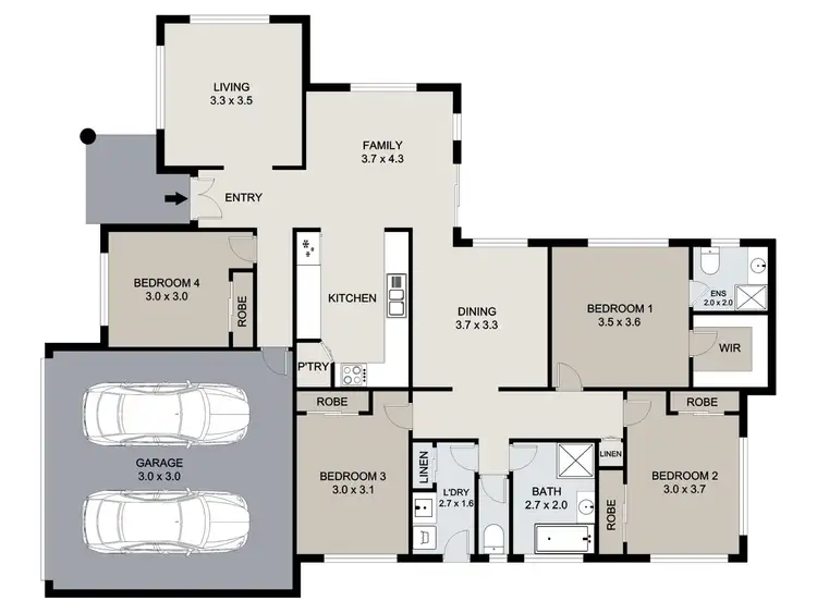 Floorplan of Homely house listing, 12 Sturt Court, Glen Eden QLD 4680