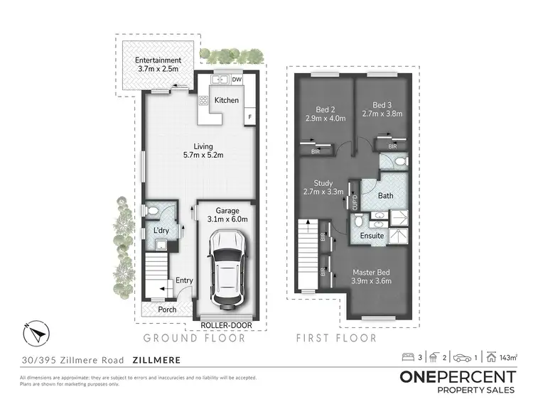 Floorplan of Homely townhouse listing, 30/395 Zillmere Road, Zillmere QLD 4034
