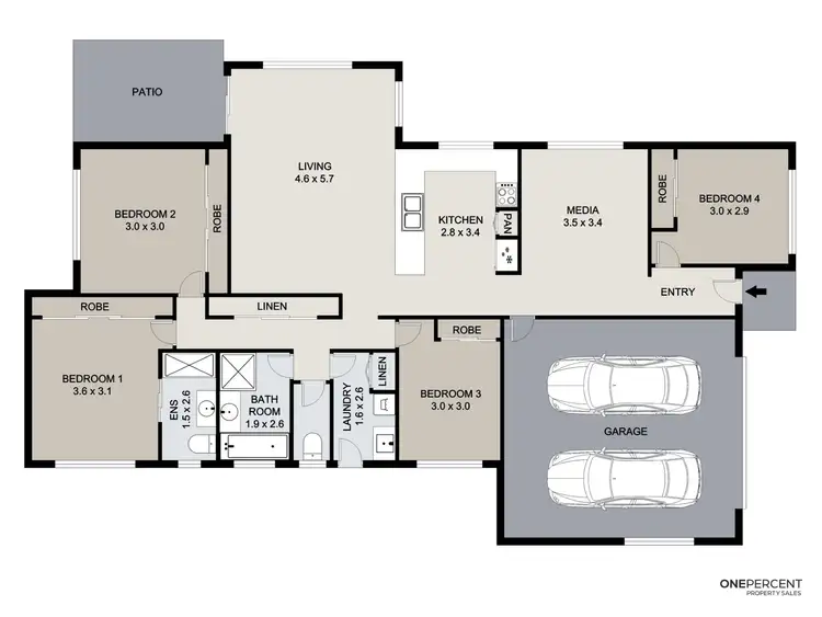 Floorplan of Homely house listing, 8 Orpheus Drive, Calliope QLD 4680