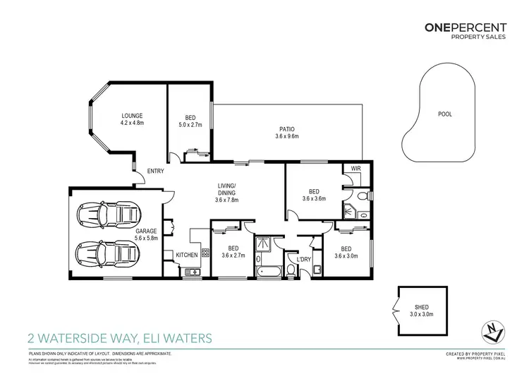 Floorplan of Homely house listing, 2 Waterside Way, Eli Waters QLD 4655