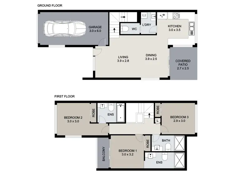 Floorplan of Homely townhouse listing, 39/2 Ringuet Close, Glen Eden QLD 4680