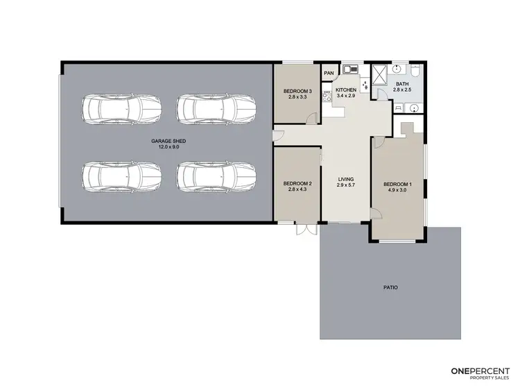 Floorplan of Homely rural property listing, 265 Haddock Drive, Kirkwood QLD 4680