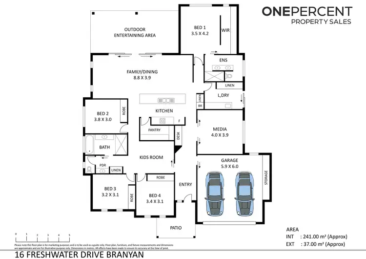 Floorplan of Homely house listing, 16 Freshwater Drive, Branyan QLD 4670