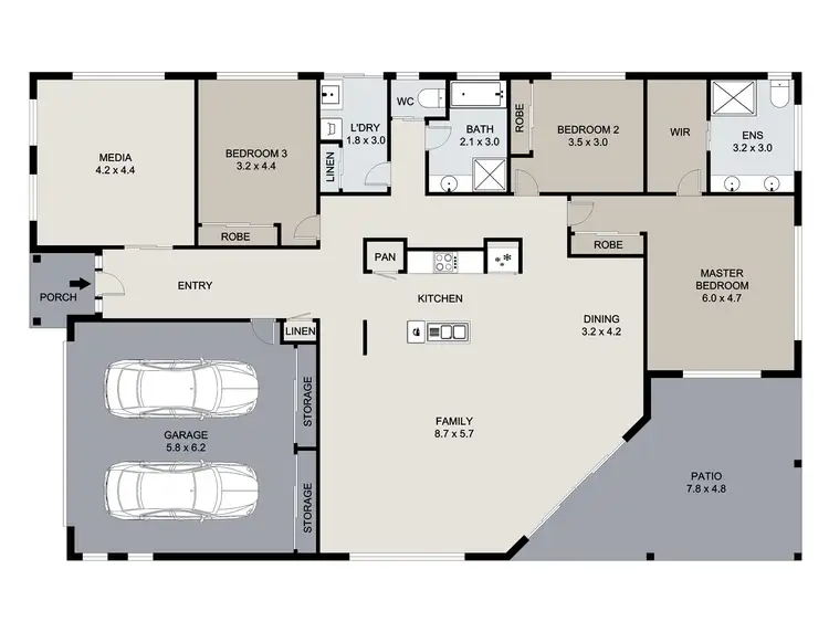 Floorplan of Homely house listing, 5 Panorama Court, Glen Eden QLD 4680