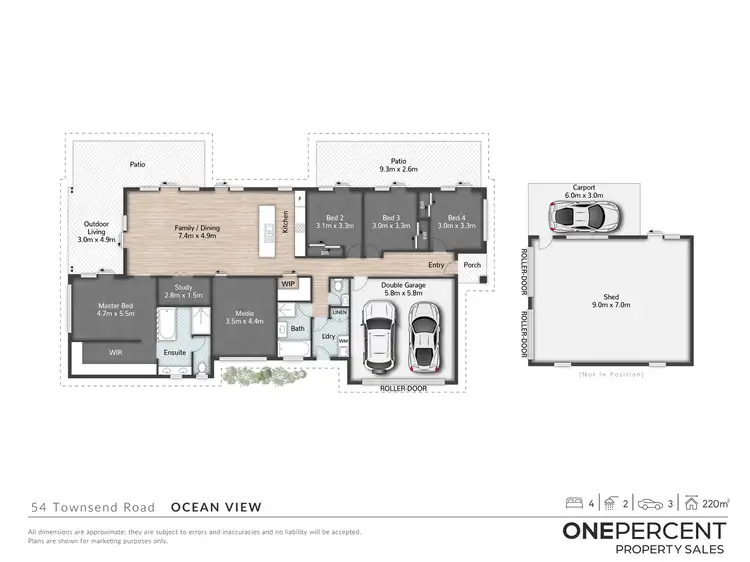 Floorplan of Homely house listing, 54 Townsend Road, Ocean View QLD 4521