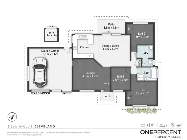 Floorplan of Homely house listing, 1 Lowrie Court, Cleveland QLD 4163
