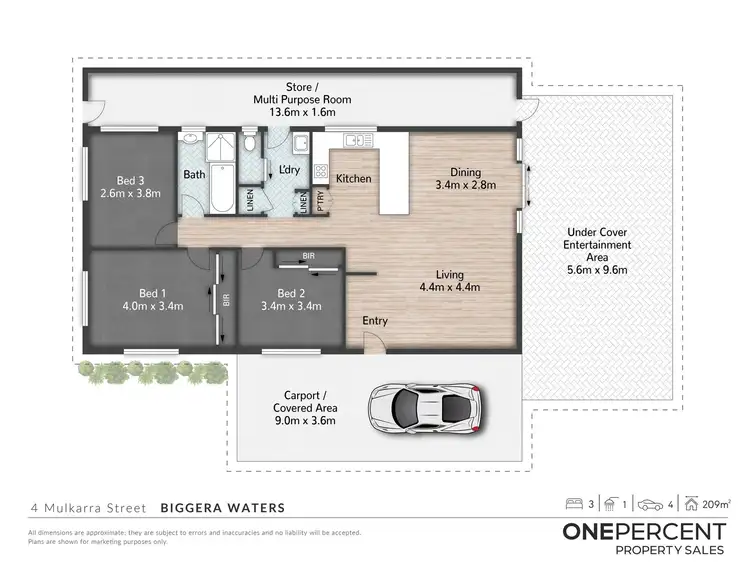 Floorplan of Homely house listing, 4 Mulkarra Street, Biggera Waters QLD 4216