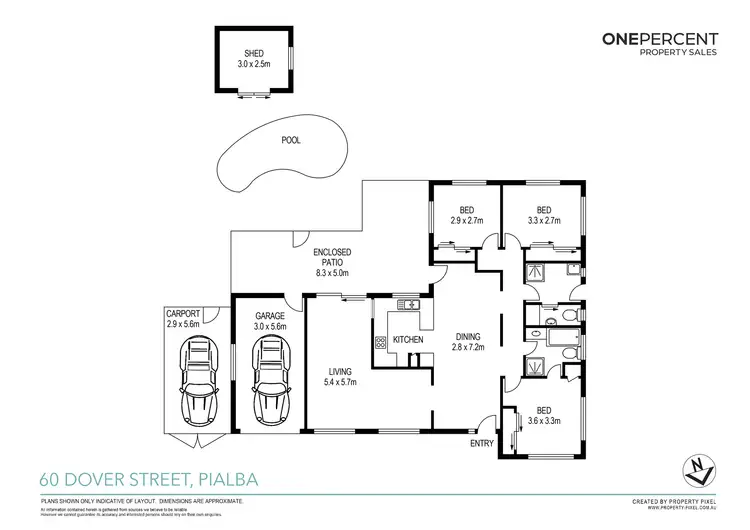 Floorplan of Homely house listing, 60 Dover Street, Pialba QLD 4655