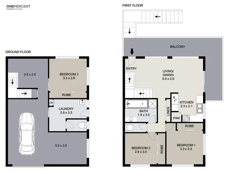 Floorplan of Homely unit listing, 3/12 Kent Street, West Gladstone QLD 4680