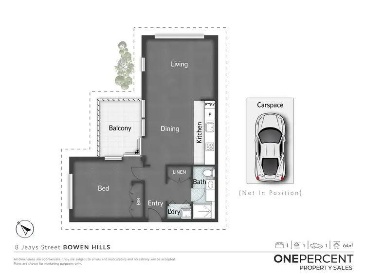 Floorplan of Homely unit listing, 805/8 Jeays Street, Bowen Hills QLD 4006