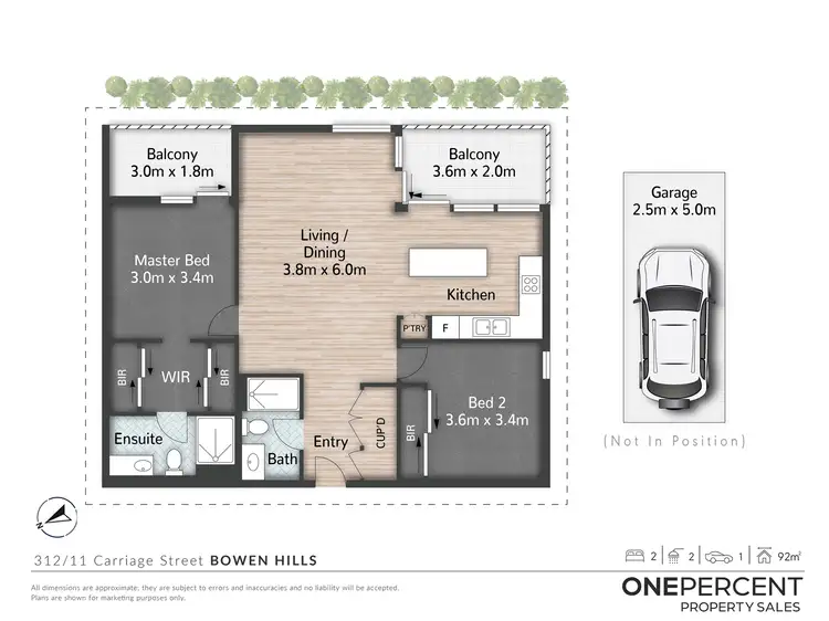 Floorplan of Homely unit listing, 312/11 Carriage Street, Bowen Hills QLD 4006