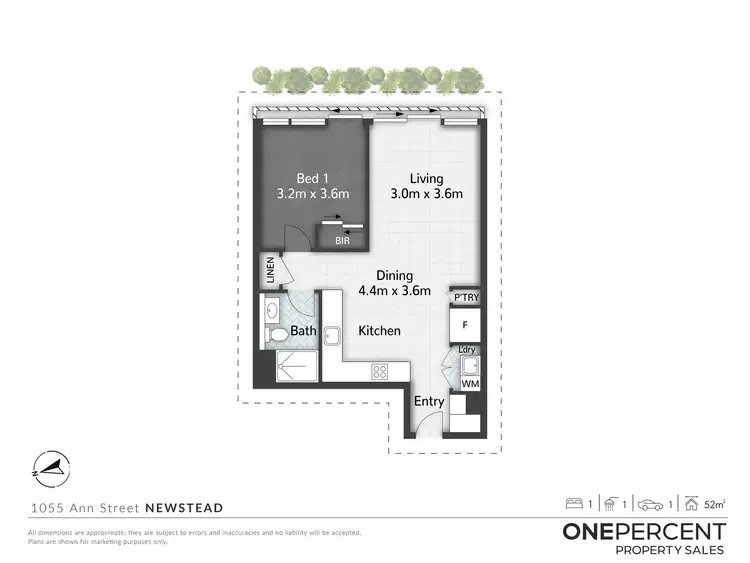 Floorplan of Homely apartment listing, 30204/1055 Ann Street, Newstead QLD 4006