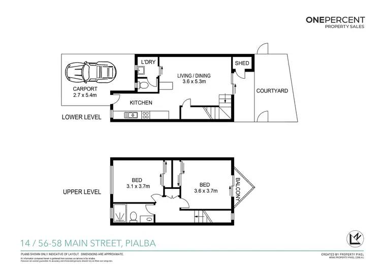 Floorplan of Homely townhouse listing, 14/56 - 58 Main Street, Pialba QLD 4655