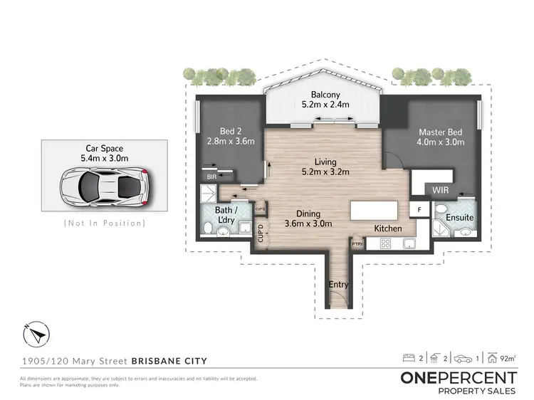 Floorplan of Homely unit listing, 1905/120 Mary Street, Brisbane City QLD 4000
