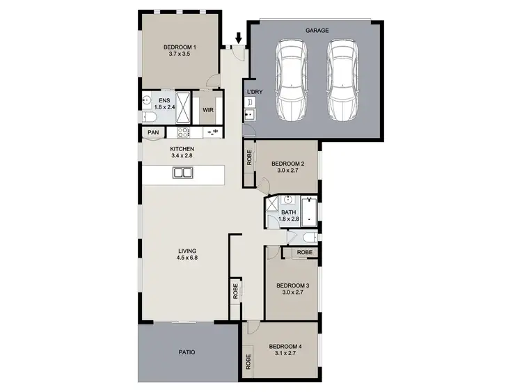 Floorplan of Homely house listing, 21 Bellbird Circuit, New Auckland QLD 4680
