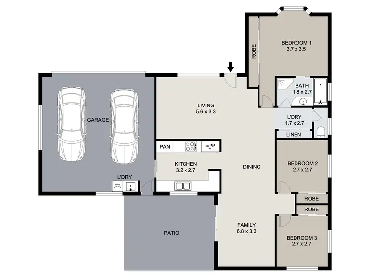 Floorplan of Homely house listing, 278 J Hickey Avenue, Clinton QLD 4680