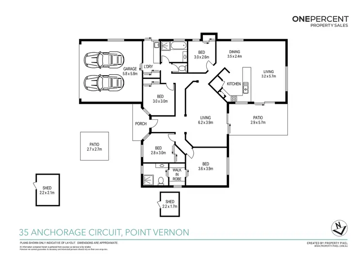 Floorplan of Homely house listing, 35 Anchorage Circuit, Point Vernon QLD 4655