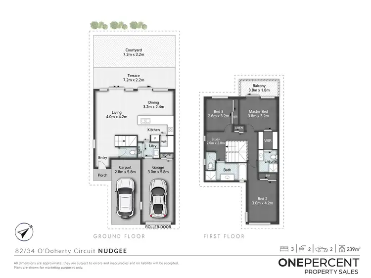Floorplan of Homely townhouse listing, 82/34 ODoherty Circuit, Nudgee QLD 4014