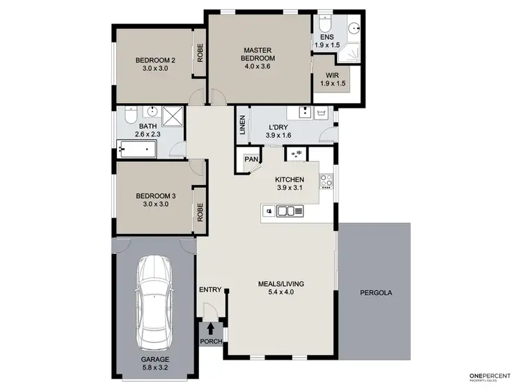 Floorplan of Homely house listing, 1/6 Clarendon Street, Clinton QLD 4680